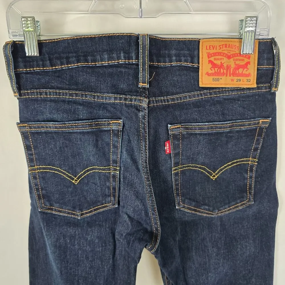 Levi's 510 Jeans Men's 29 x 32*** Blue Dark Wash Skinny Fit